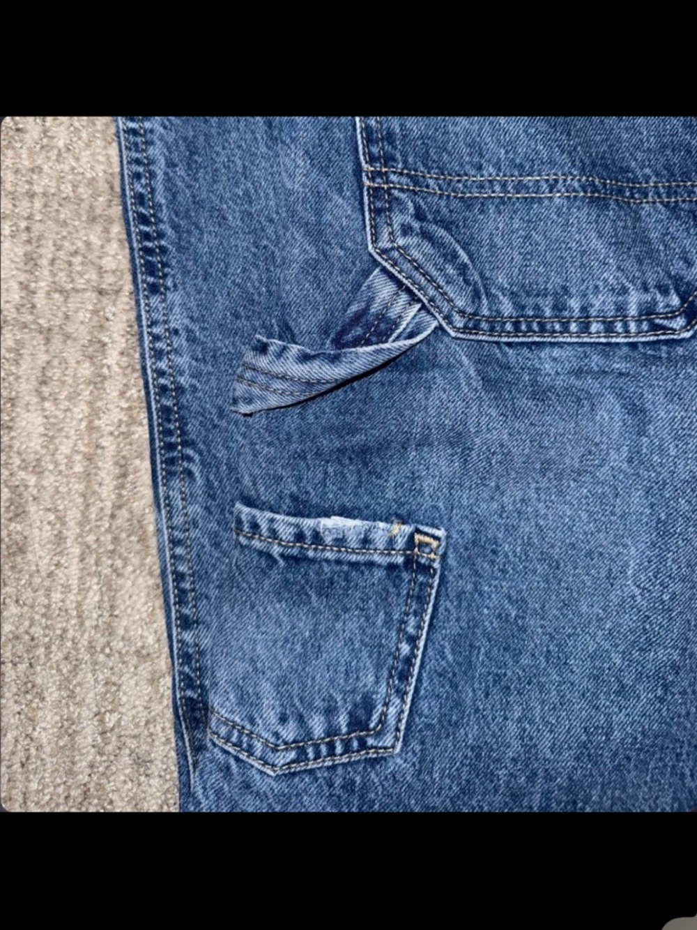 urban outfitters bdg blue carpenter jeans - Picture 3 of 6